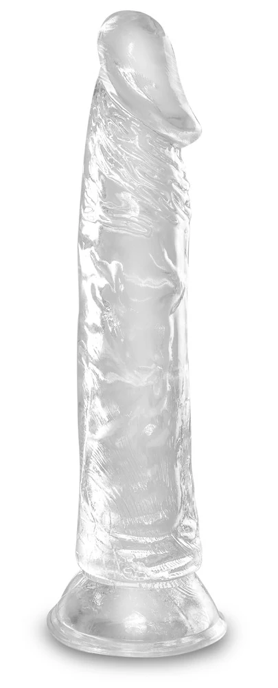 King Cock Clear 8 inch transparante dildo met zuignap