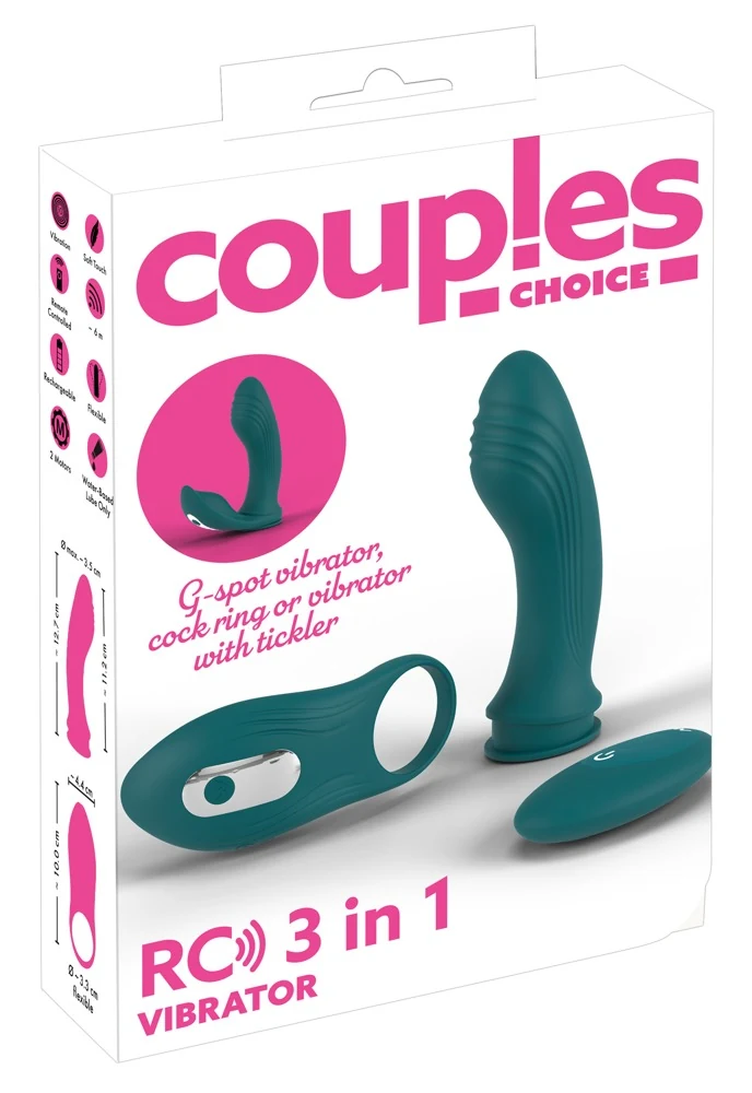 RC 3-in-1 vibrator met afstandsbediening