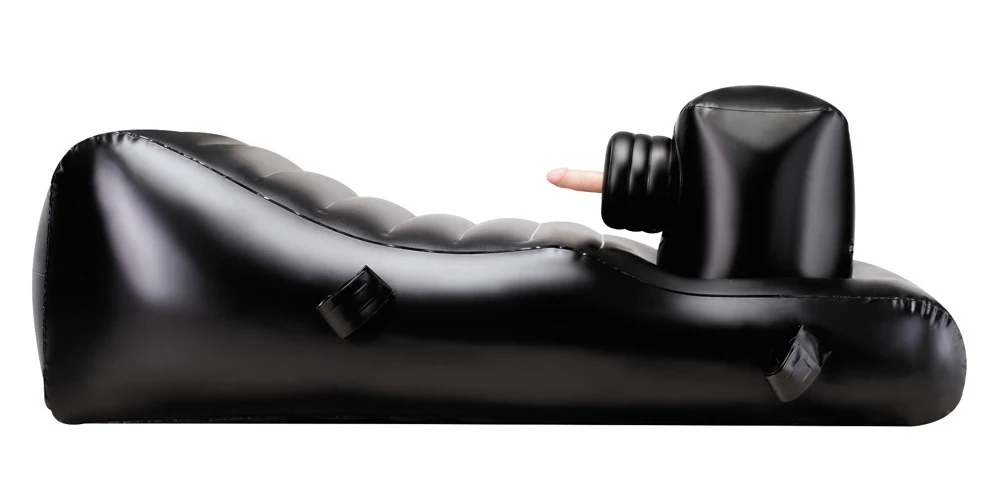 Opblaasbare seksmachine met 3 vibrators en afstandsbediening