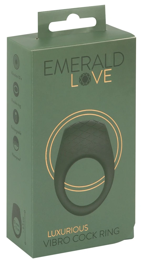 Emerald Love vibro cockring met stimulator