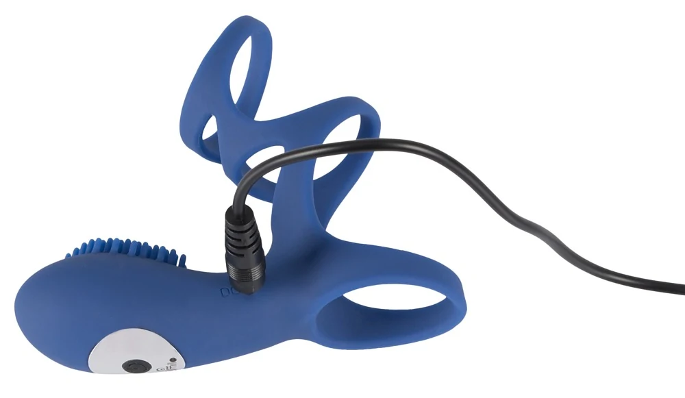 Penismanchet met vibrator en rasterstructuur