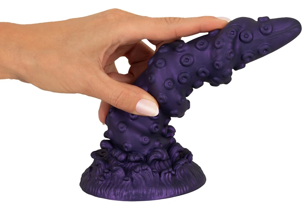 Erecto cock ring met ball stretcher