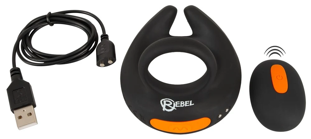 Rebel RC scrotum stimulator met vibraties