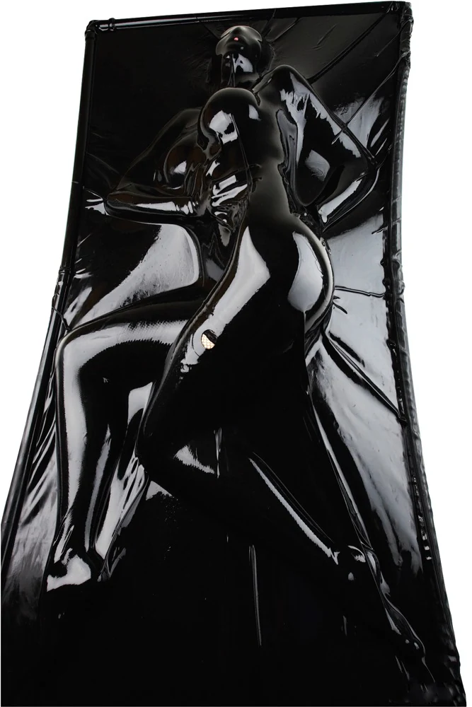 LateX vacuümbed zwart 2 x 1 meter
