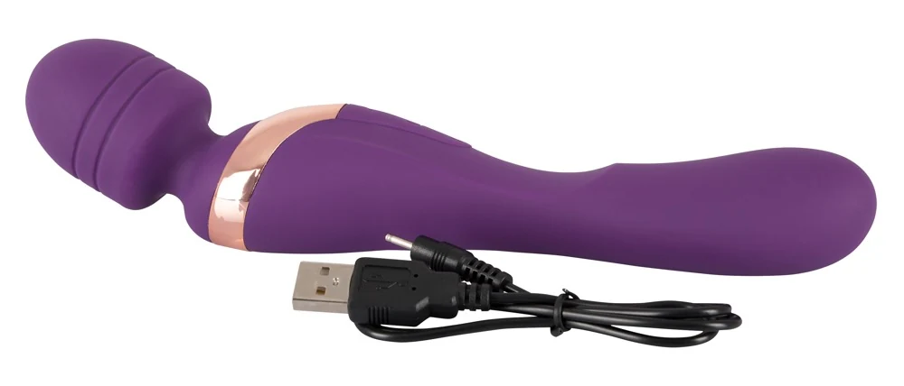 Dubbelzijdige vibrator met kogelkop