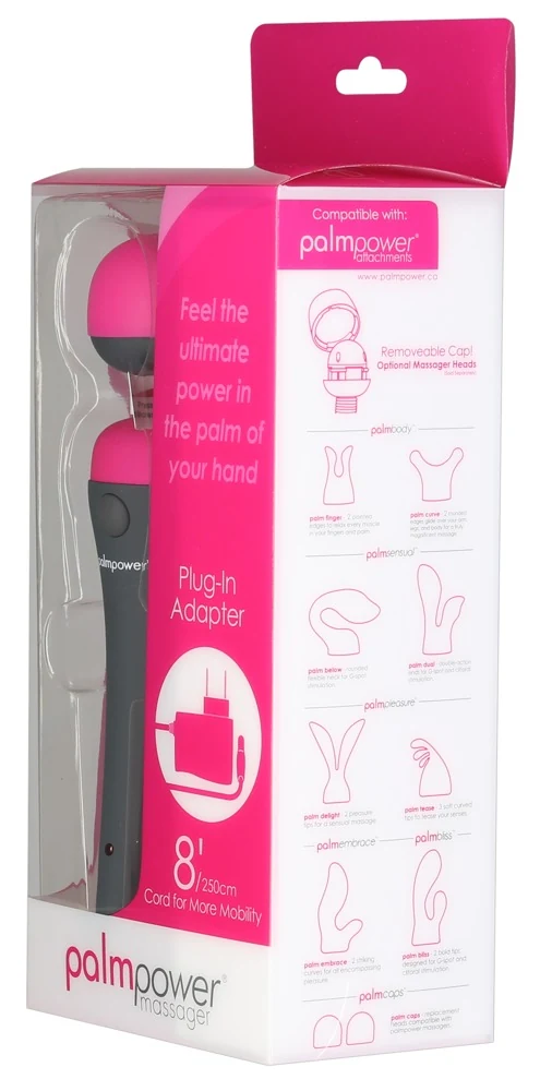 Palmpower massager met flexibele siliconen kop