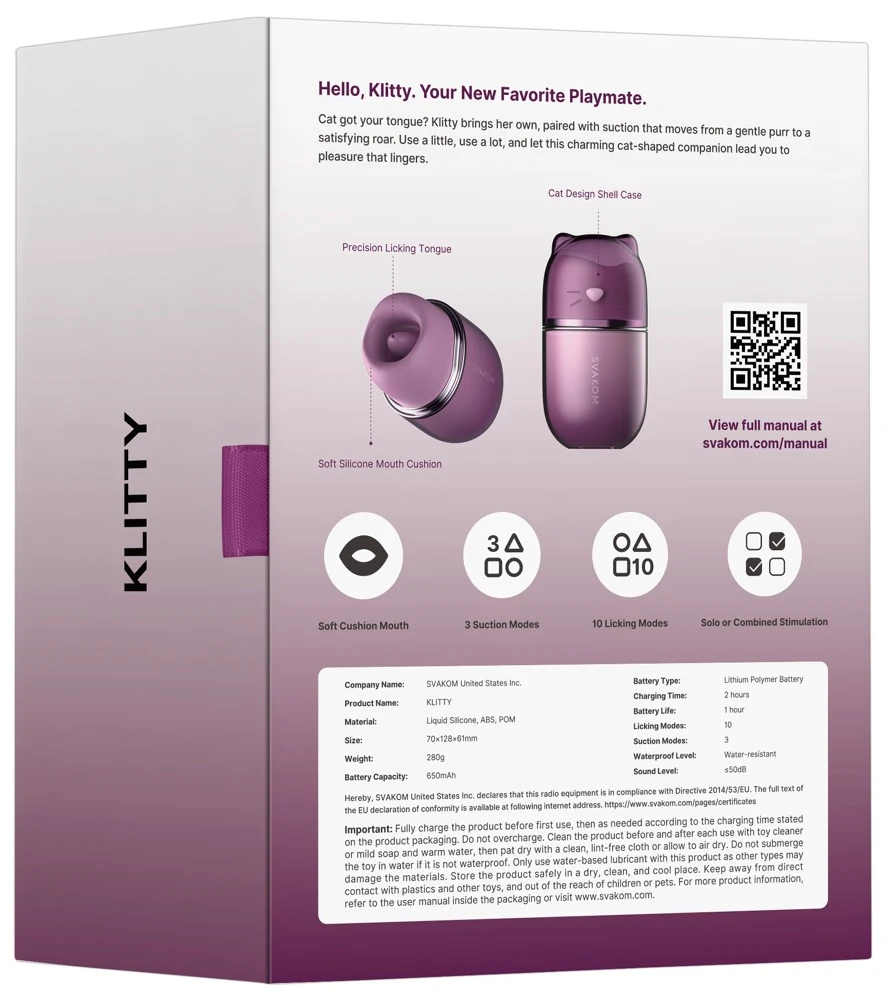 SVAKOM Klitty lay-on vibrator