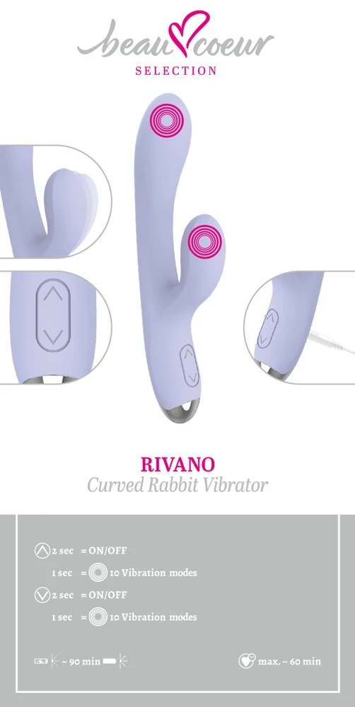 RIVANO gebogen rabbit vibrator