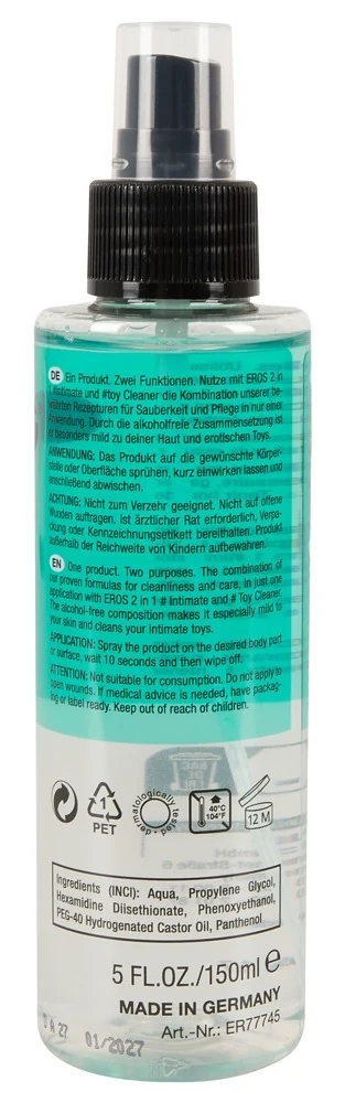 EROS intiem- en toycleaner spray 150 ml