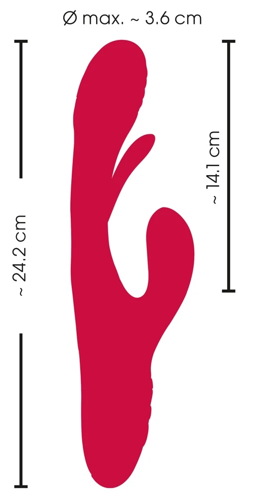 Rabbit vibrator met trillende tongfunctie