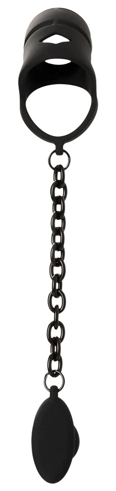 Peniskooi met buttplug en ketting