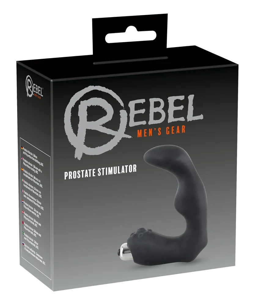 L-vormige prostaat vibrator met afneembaar vibro-ei