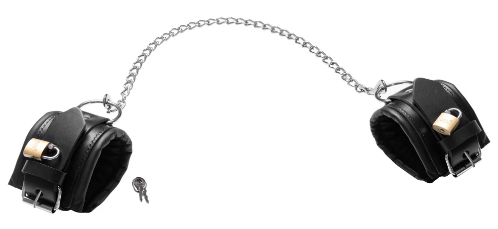 ZADO leren enkelboeien met ketting en sloten