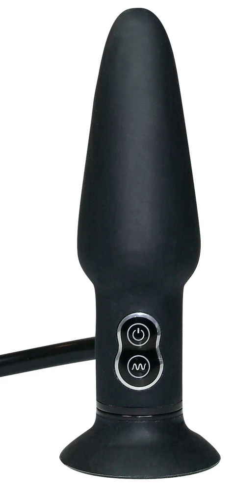 Opblaasbare anale vibroplug met 7 vibratiestanden