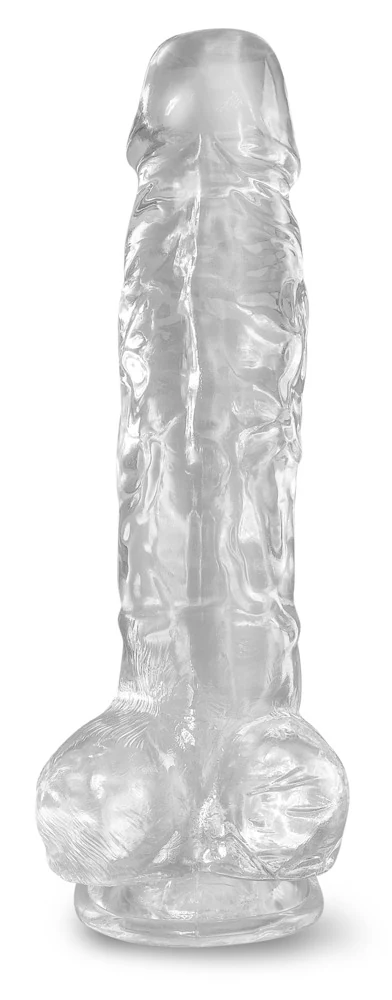 Transparante dildo met zuignap 22,2 cm