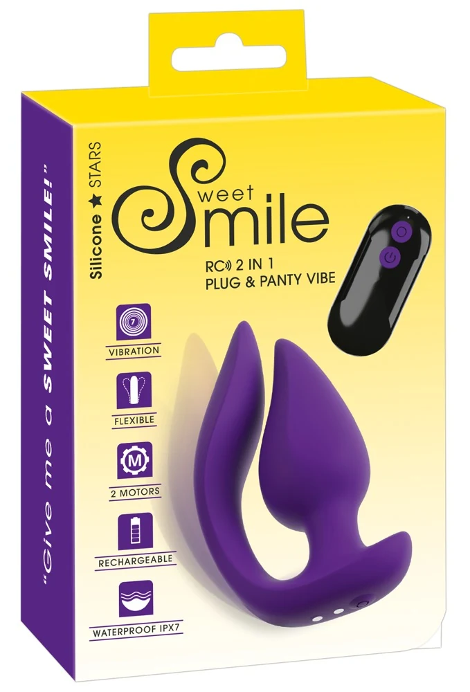 Sweet Smile RC 2-in-1 Plug & Panty Vibe