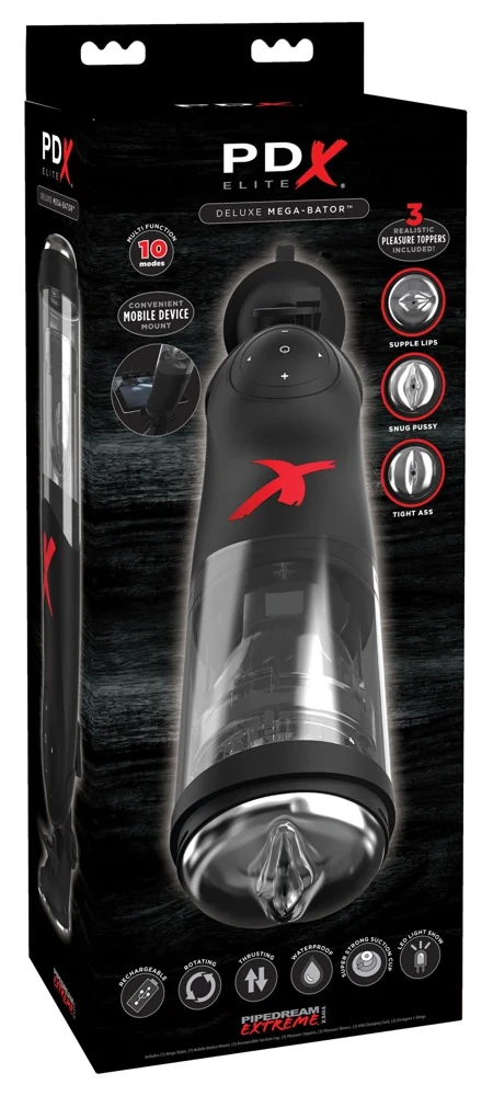 Deluxe Mega-Bator masturbator met 3 openingen