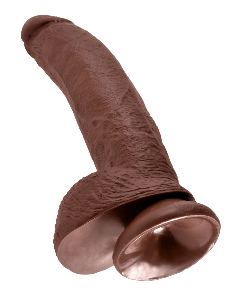 Realistische dildo met zuigvoet 22,9 cm