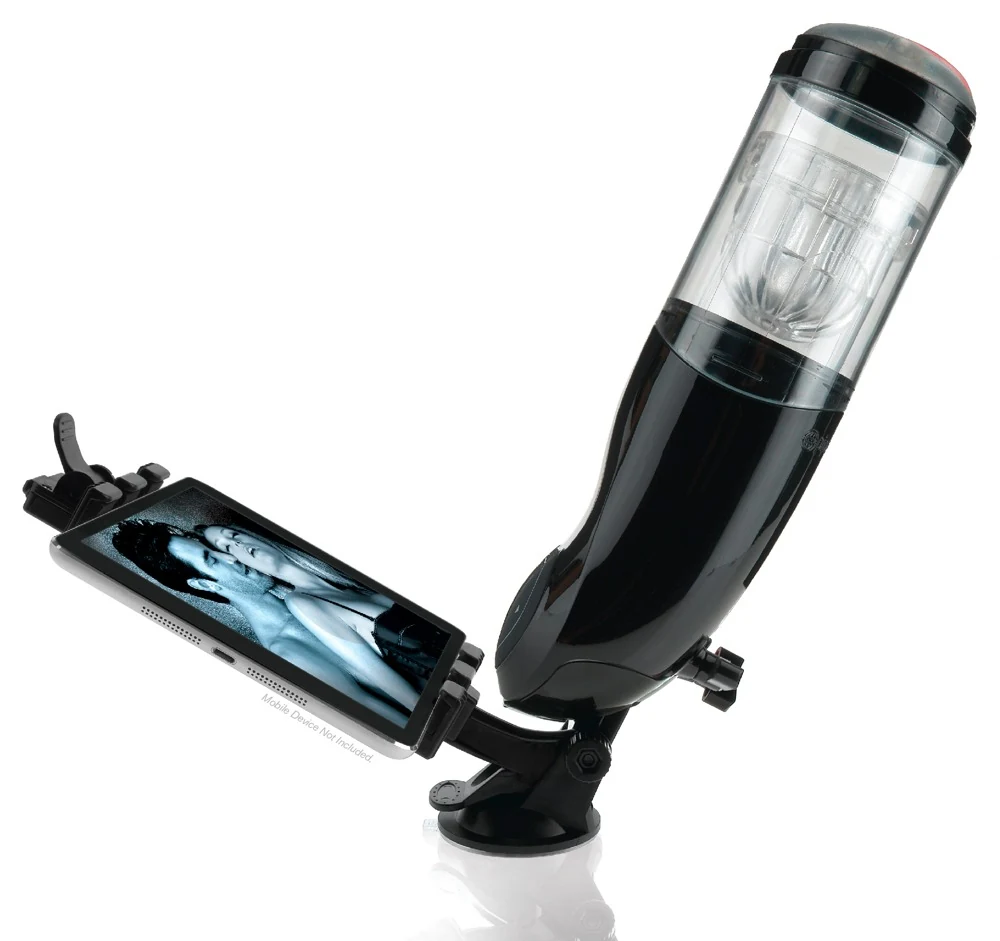 Automatische masturbator met tablethouder