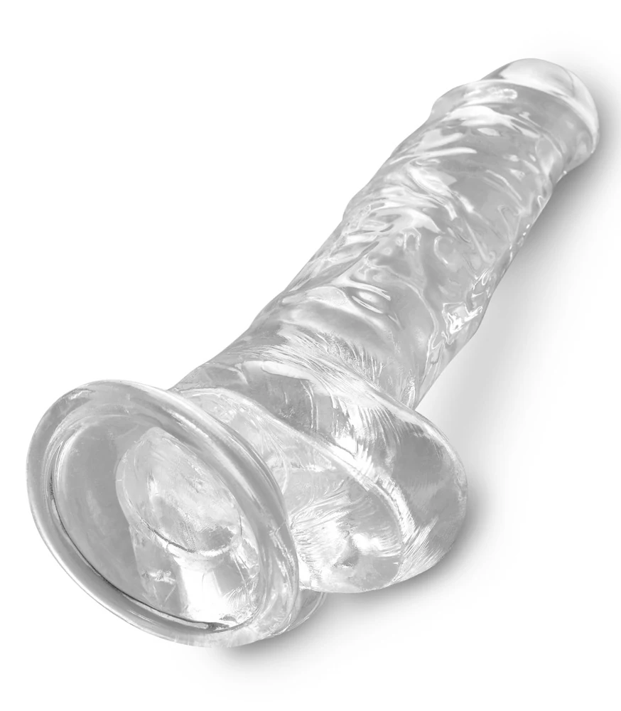 Transparante dildo met zuignap 22,2 cm