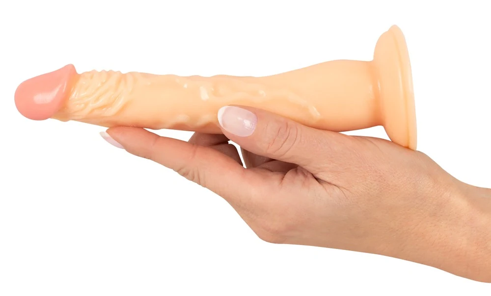 Realistische dildo met zuigvoet 18 cm