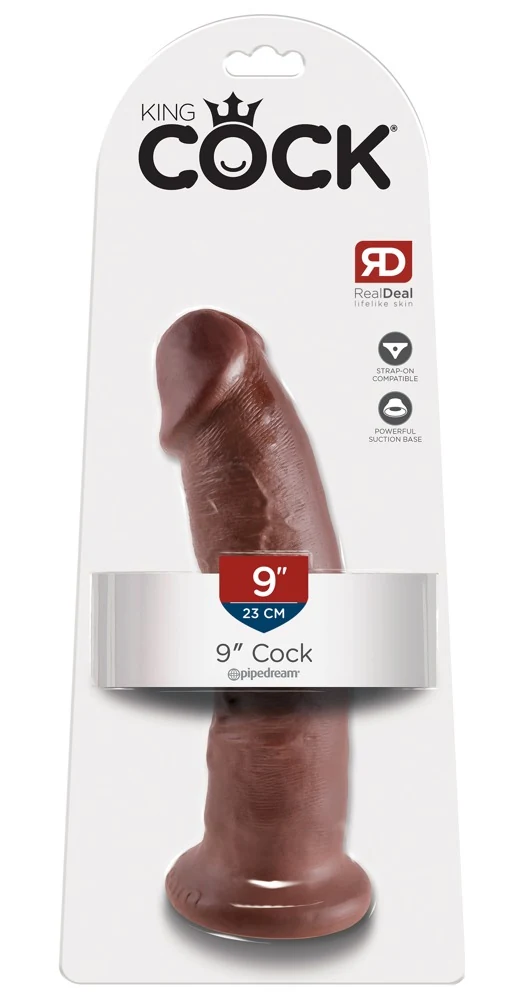 Realistische dildo met zuigvoet 24 cm