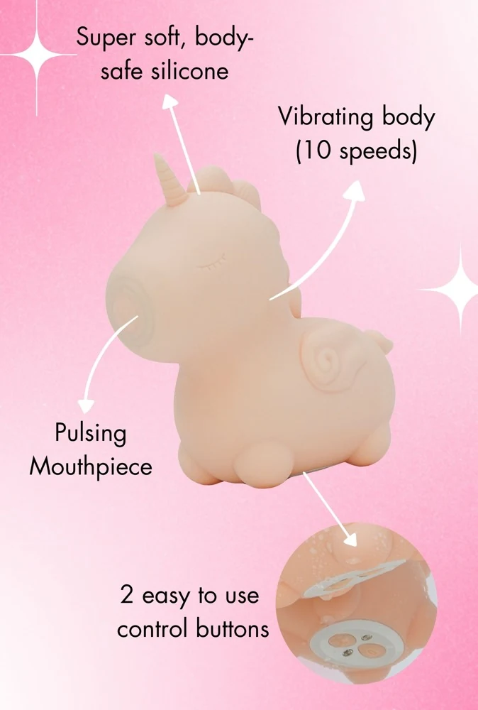 Unihorn Heart Throb lay-on vibrator