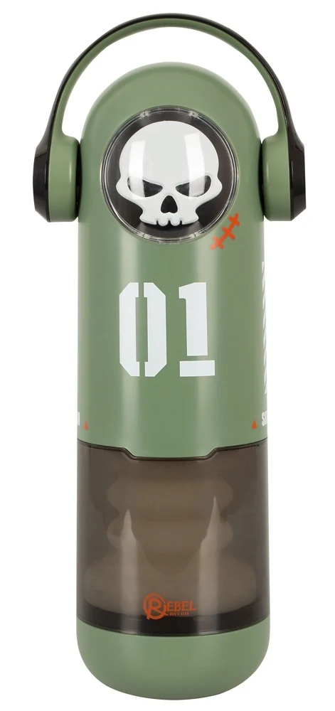 Rebel Skull masturbator met vibratie, warmte en massage