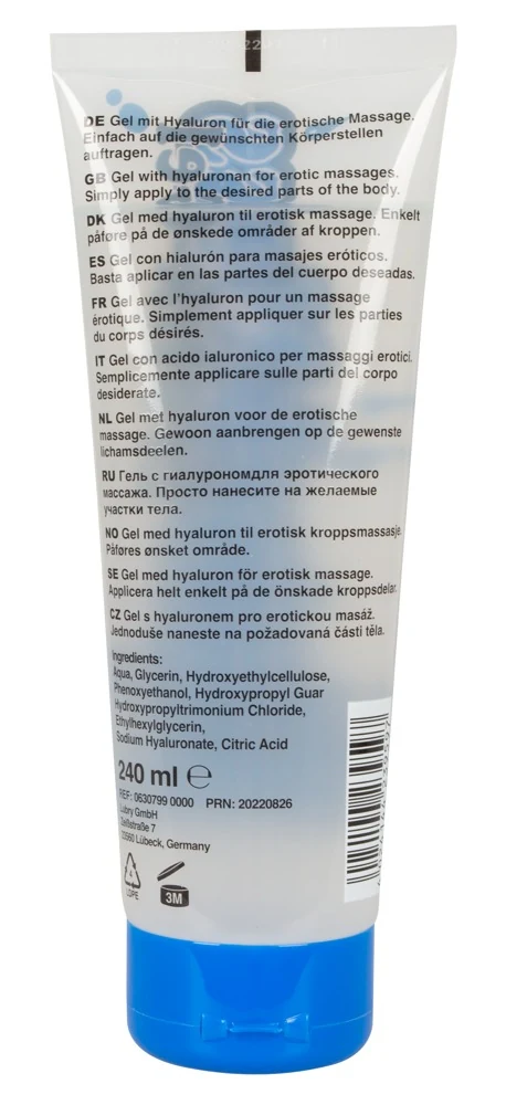 KlatschNass erotische massagegel met hyaluron 240 ml