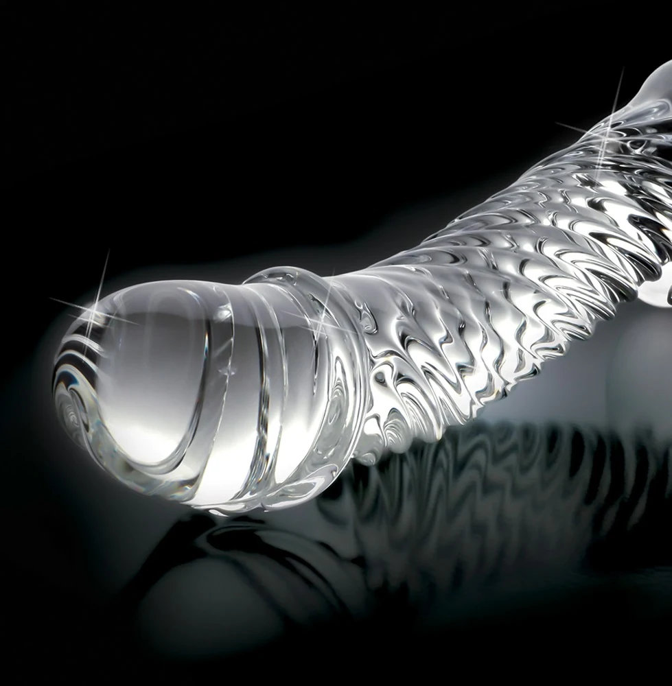 Handgemaakte glazen dildo warm of koud