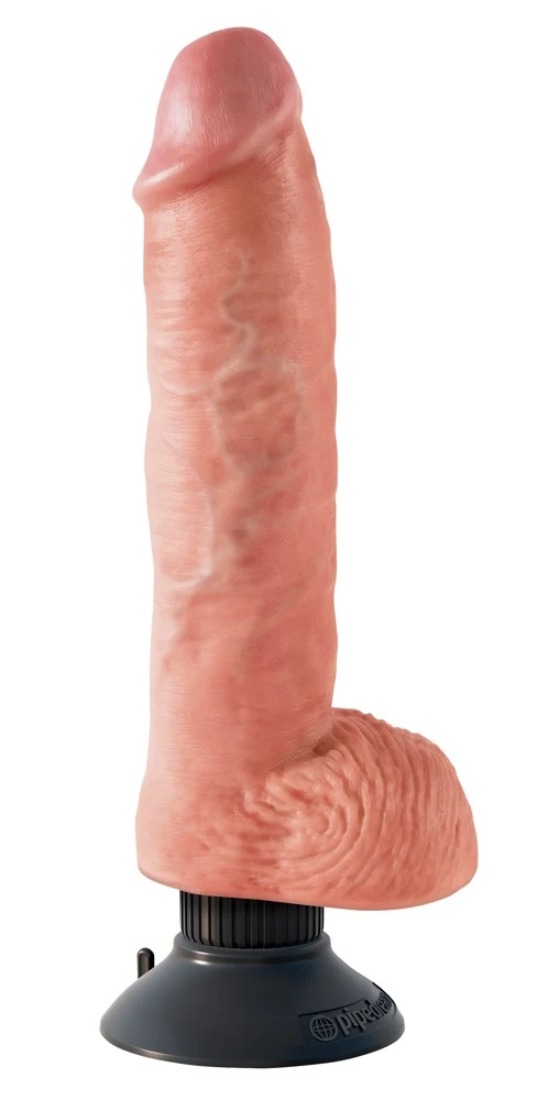 King Cock vibrerende dildo met zuignap 20,5 cm
