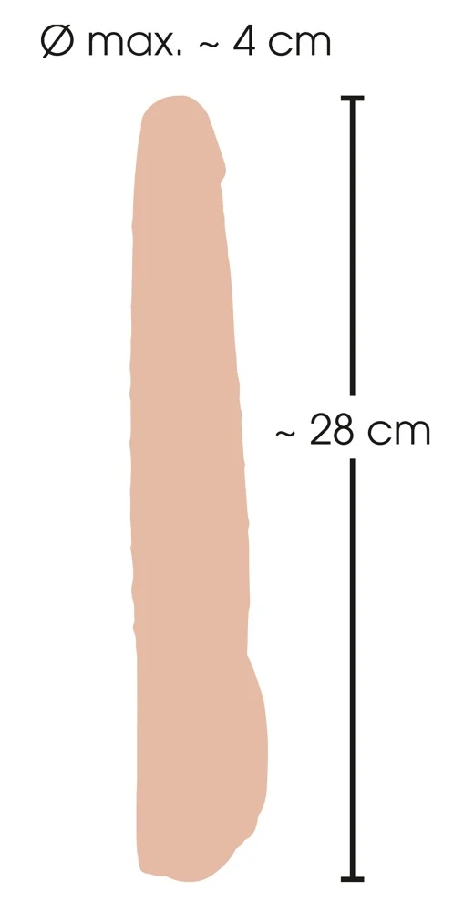 Realistische vibrator met duwfunctie