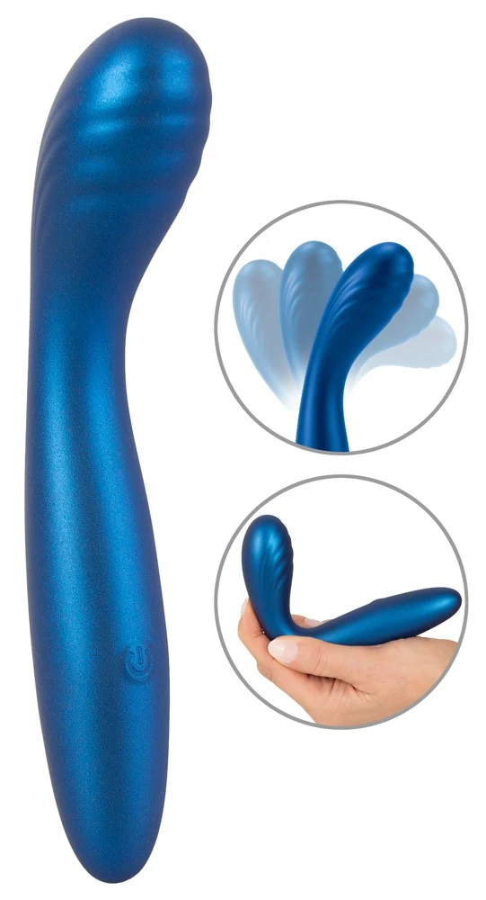 Sweet Smile flexibele G-spot vibrator metallic