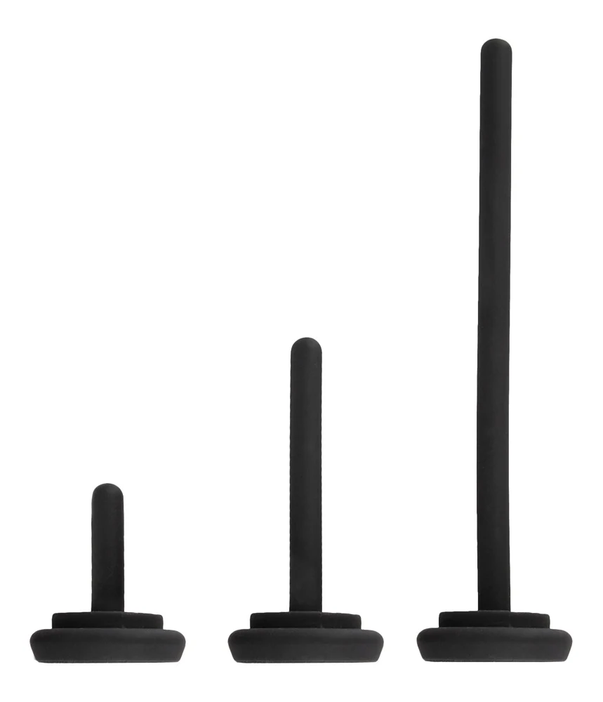 Compacte eikel vibrator met 3 dilators